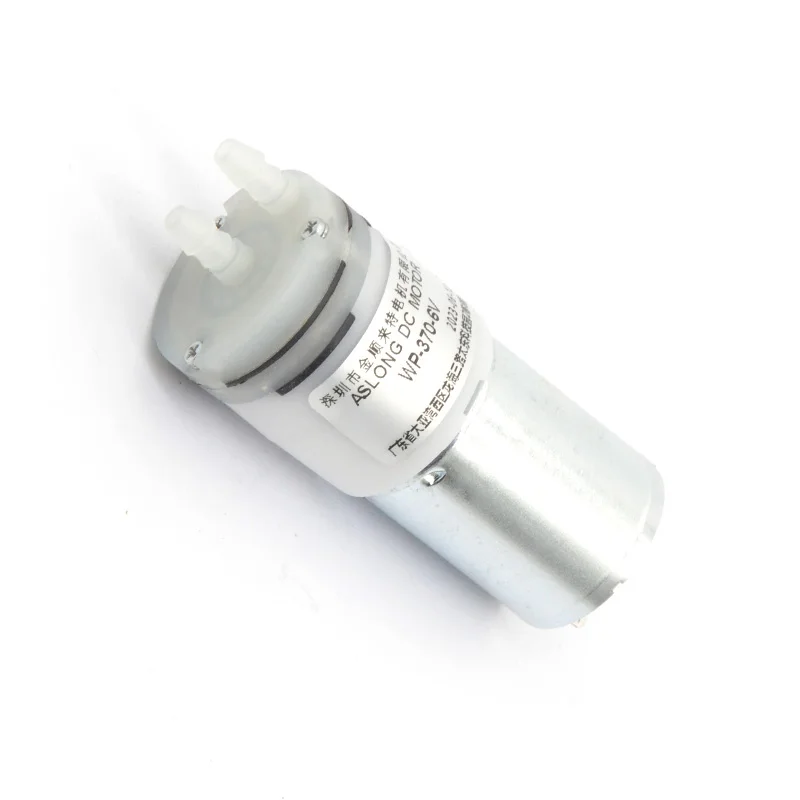 ASLONG WP-370 6V 12V high-power small micro water pump with intake and exhaust ports, low noise water pump motor