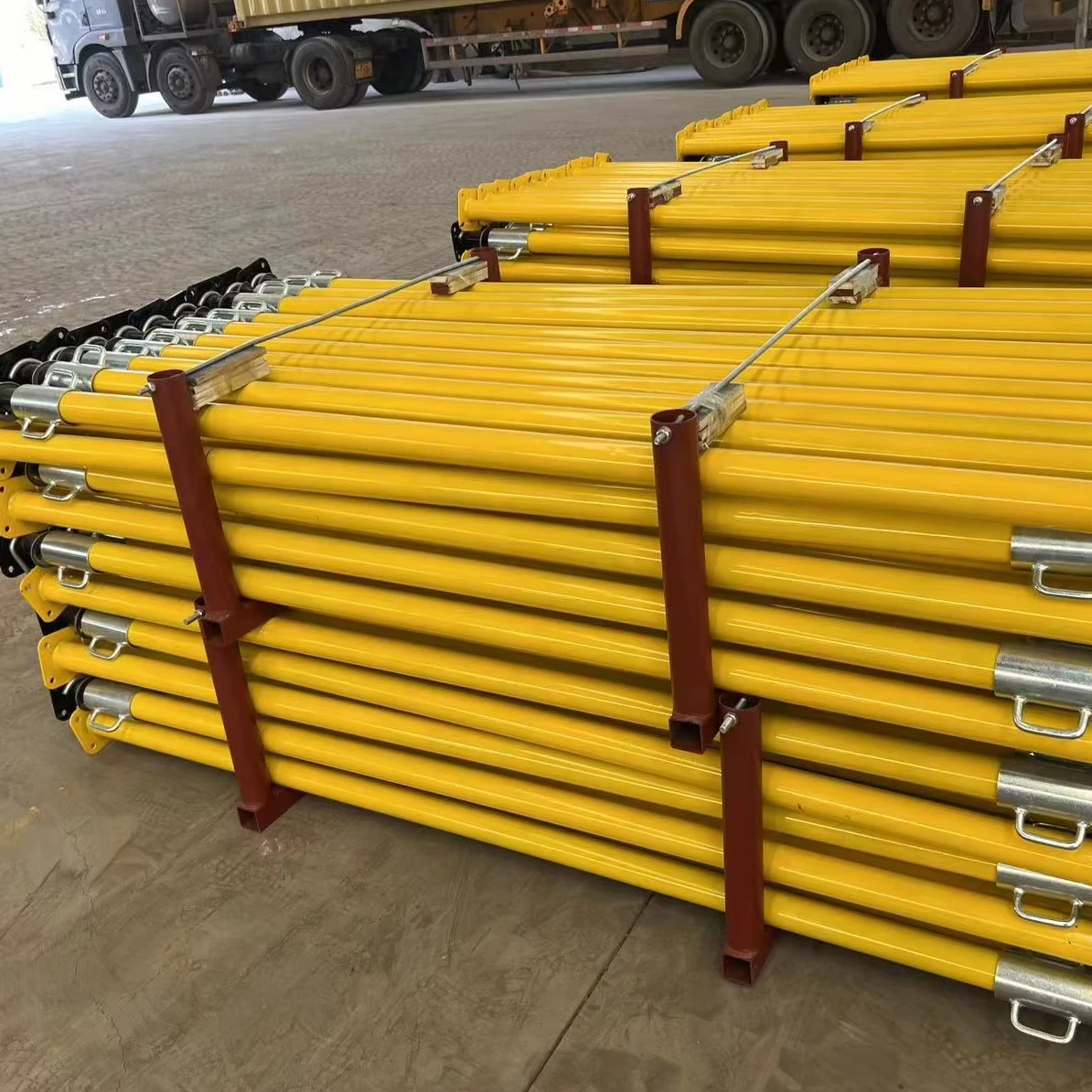 Jack post adjustable steel acrow prop formwork shuttering push pull telescopic screw jack prop