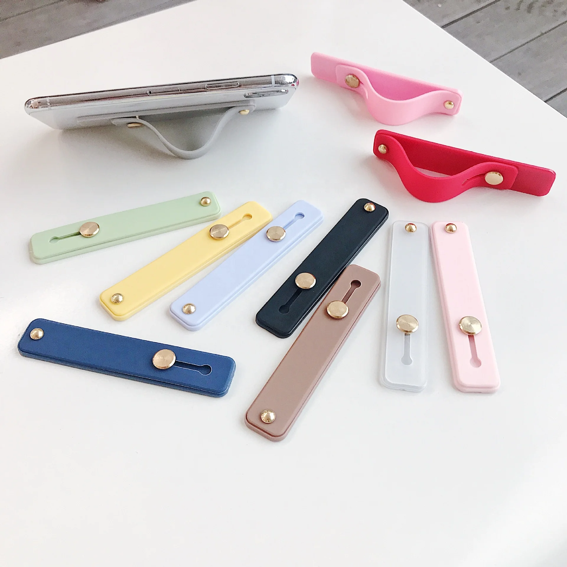 
Universal Fashion trend mobile phone dropping prevented silicone finger mobile phone holder 