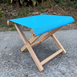 China custom outside garden fashion fancy small lightweight wooden collapsible portable outdoor fishing camping folding stool