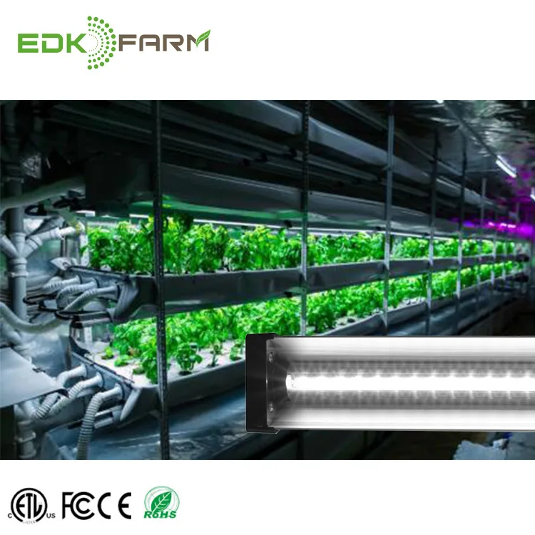 4 фута EDK 48 Вт t5 пользовательские панели безвентиляторные Гидропонные наборы для комнатных растений полный спектр etl светодиодная сельскохозяйственная лампа гидропоники