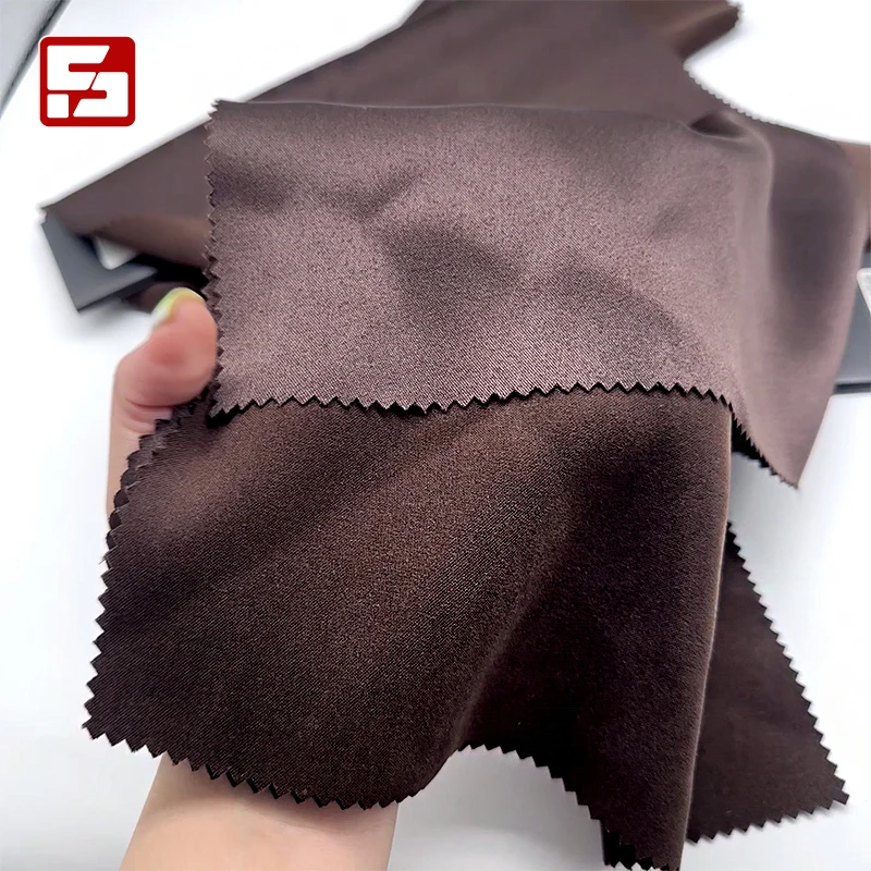 Bridal satin fabric Korean velvet satin polyester spandex fabric satin fabric for wedding dress