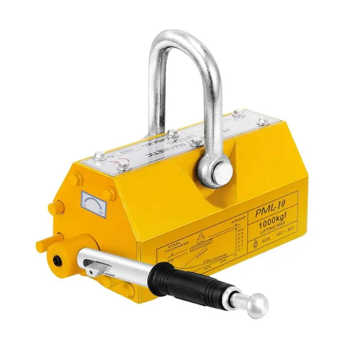 Steel Magnetic Lifter 220 LB Metal Lifting Magnet 100 KG Neodymium Magnetic Lift Hoist Shop Crane