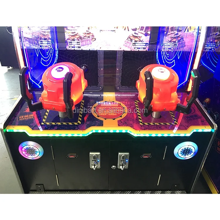 42 Inch Screen Arcade  Coin Operated Arcade Lottery Machine Monster Shooting Ball Machine For Double Players