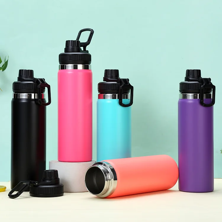 Eco friendly products 2024 stainless steel Insulated Water Bottles with Straw