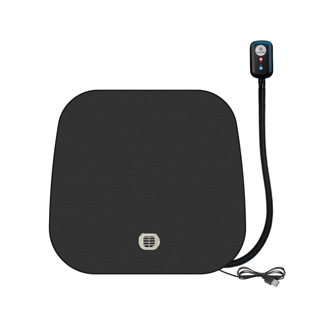 Охлаждающая подушка для автомобильного сиденья с подогревом, охлаждающий или теплый воздух, воздушный вентилятор, воздухопроницаемая подушка с подогревом и Usb