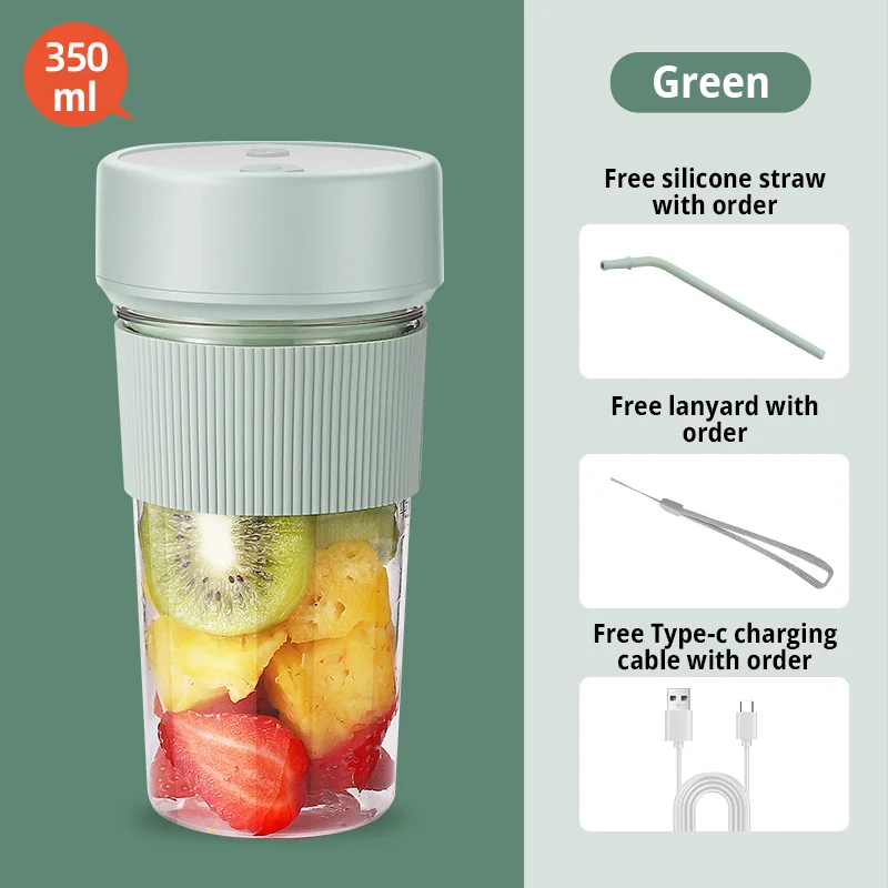 New Arrival USB Rechargeable Portable Fruit Juicer Cup Healthy Mini Battery Powered Juicers Home Juicer Cup