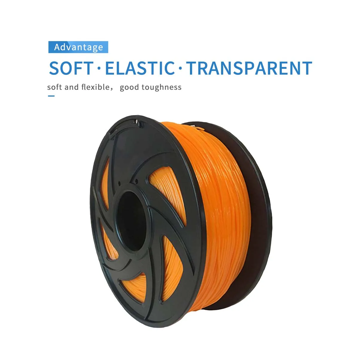 Transparent silicone color with excellent stability high toughness 3D printing supplies