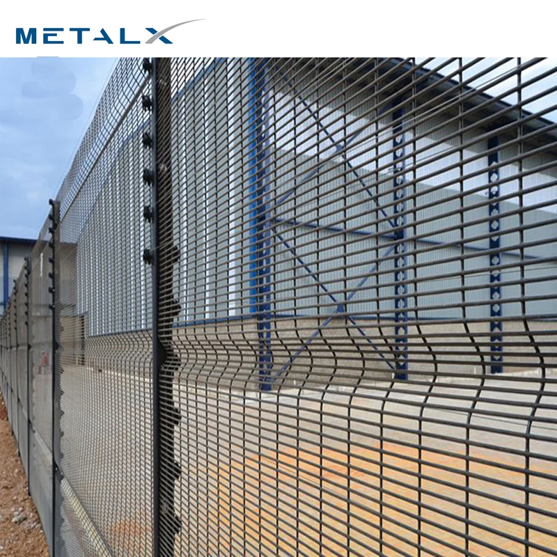 Hd galvanized garden iron mesh 358 anti climb anti theft clearvu security prison giant fence price