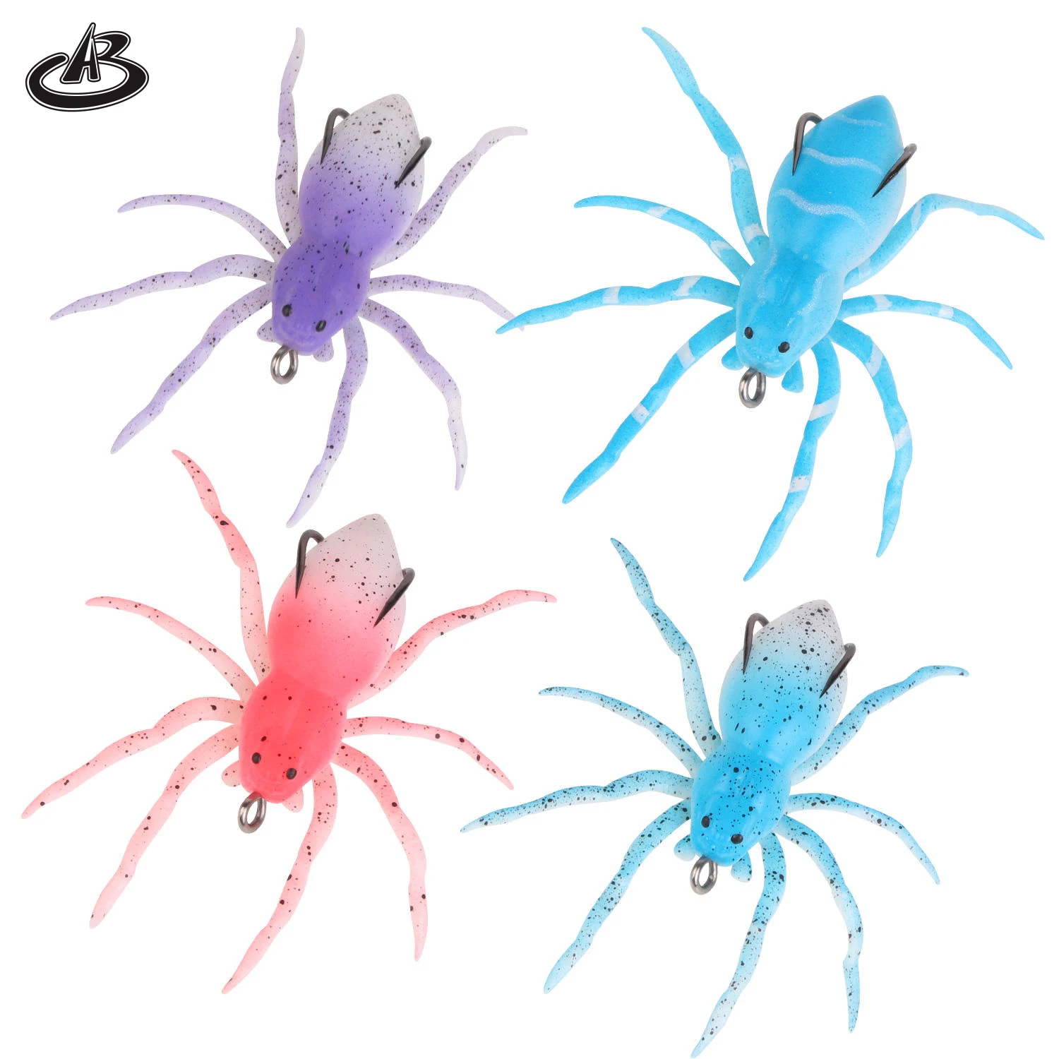 Realistic Design Spider Soft Bait 8cm 7g Silicone Bait Artificial Softbait Lures Weedless Spider Fishing Lure