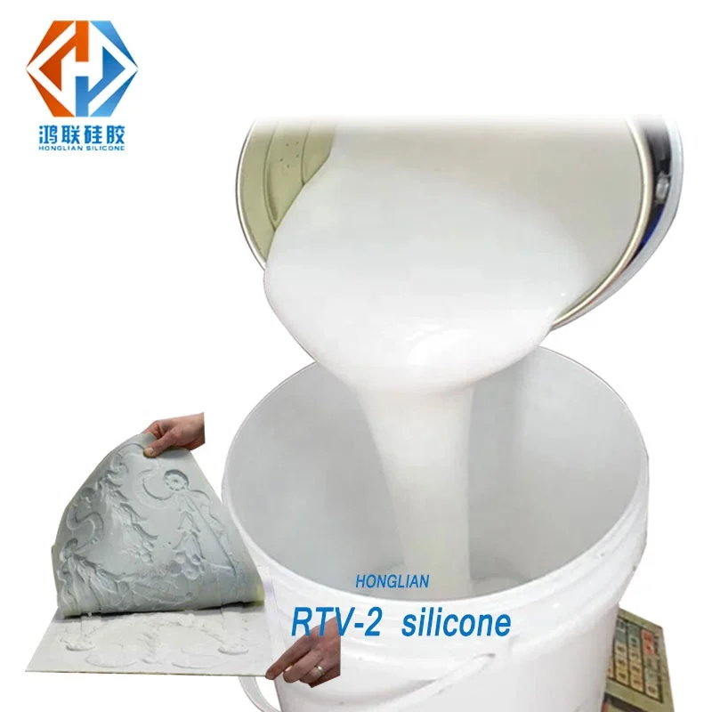 off white color liquid silicone rubber make wall panel molds condensed cure silicon with 2% free catalyst cheap price