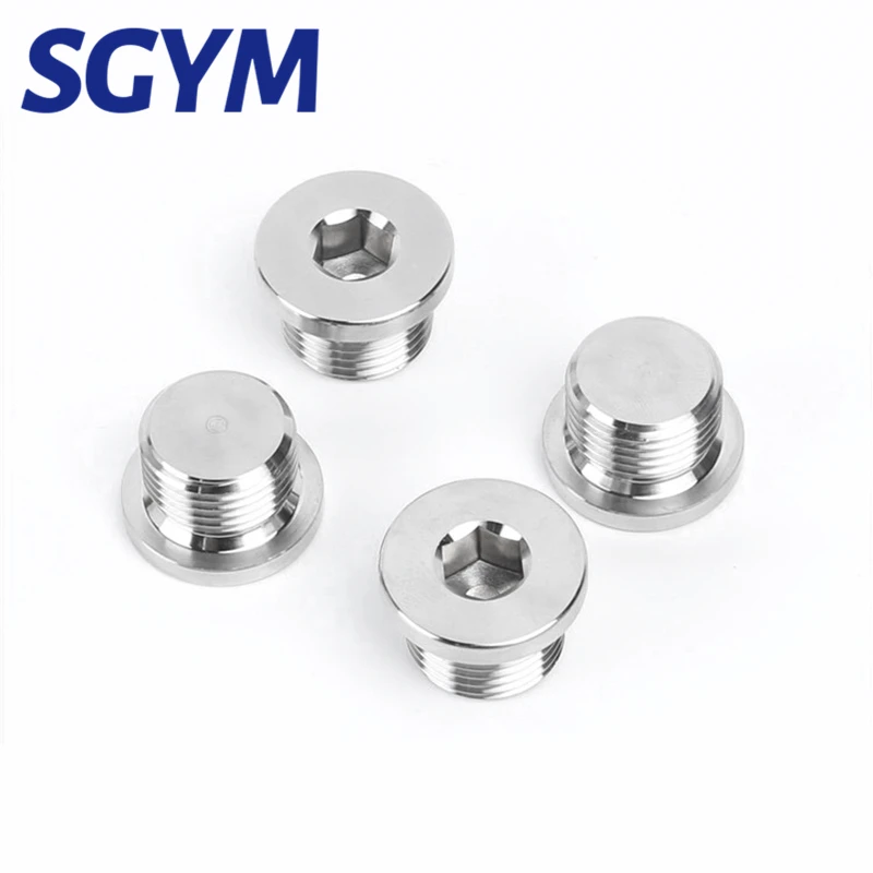 Hot Sale Standard DIN908  G3/8 M12*1.5 A2 A4 Stainless Steel Male Hex Pipe Plug
