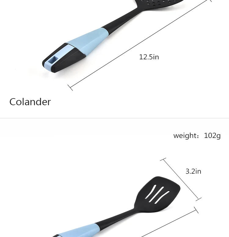 Nylon kitchen utensils and appliances and woolly security high-temperature titanium spoon spatula kitchen suits
