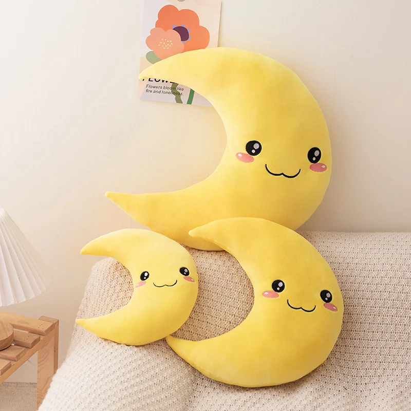 Star Moon Clouds Decorative Nursing Pillow Cushion Soft Toys Kids Sofa Pajamas Moon Plush Pillow