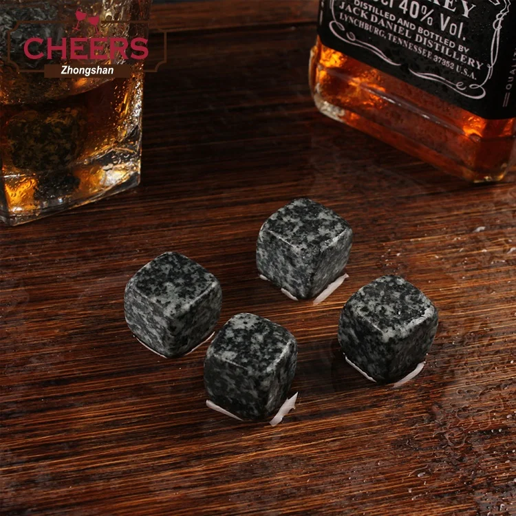 Подарочный набор с камнями виски от производителя, 2 хрустальных бокала, 8 ледяных камней, щипцы для льда, бархатная сумка в элегантной деревянной коробке