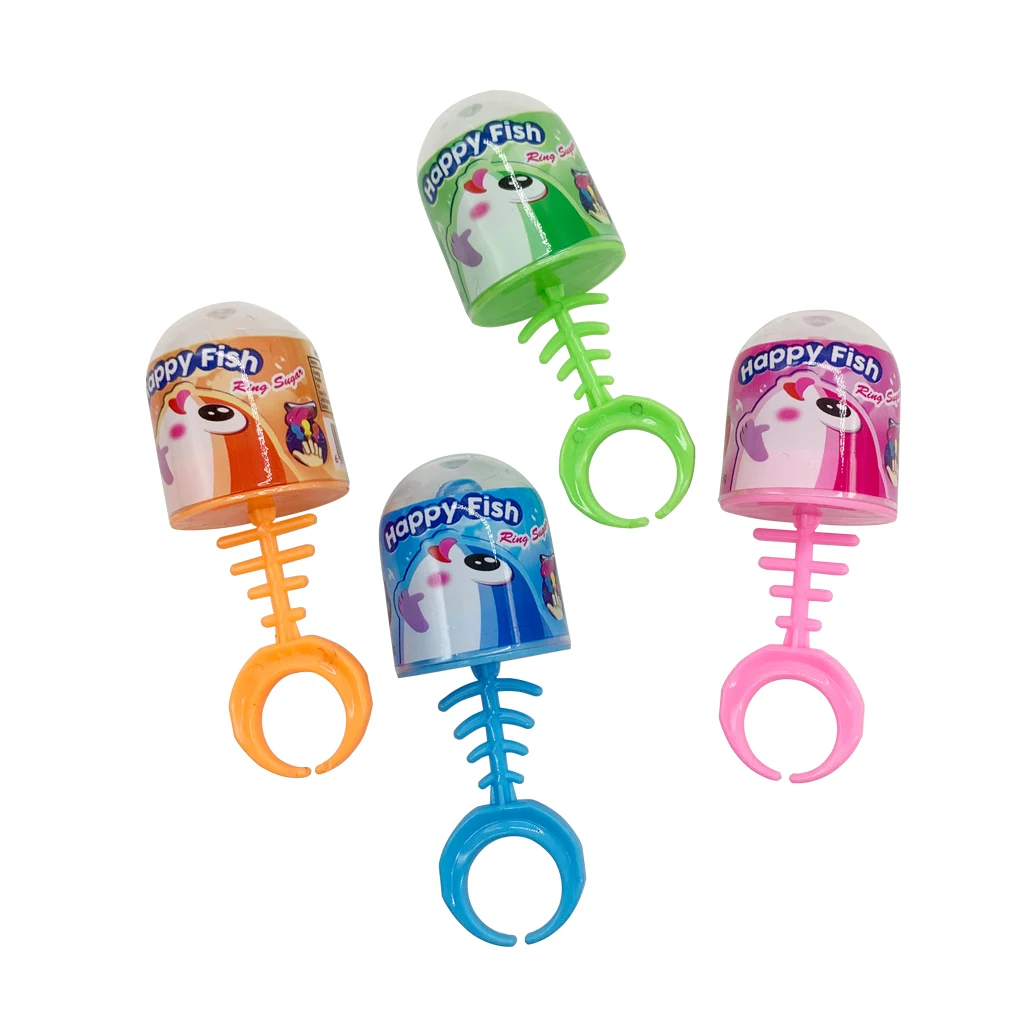 Wholesale oem plastic fishbone shape nipple hard candy with powder candy