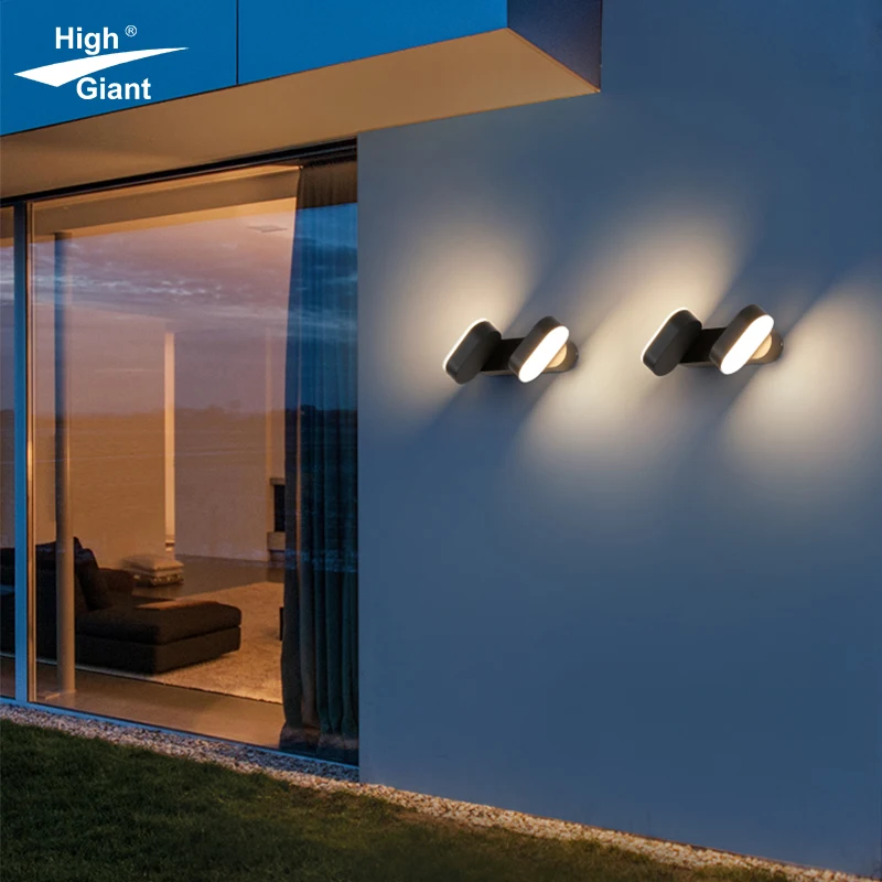 No-Flicker Wall Lamp Outdoor Wall Light Up And Down Waterproof Garden Villa Gate Wall Decoration Modern LED Light