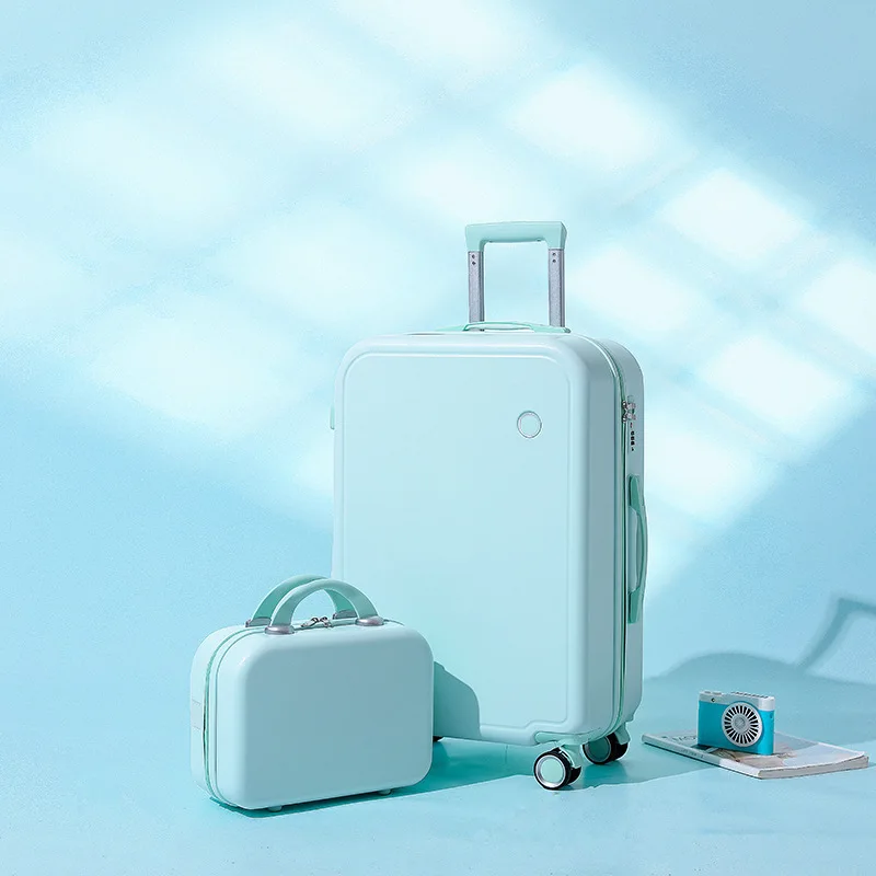 New Trend Durable Multi Color Luggage Suitcase Set Travel Trolley Case Luggage Bag Set with Built-in TSA Lock