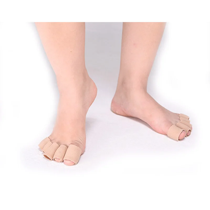 Soft Fabric Gel Tube Bandage Finger Toe Protectors Sleeve Corrector Feet Care Foot Feet Pain Relief Guard Separation