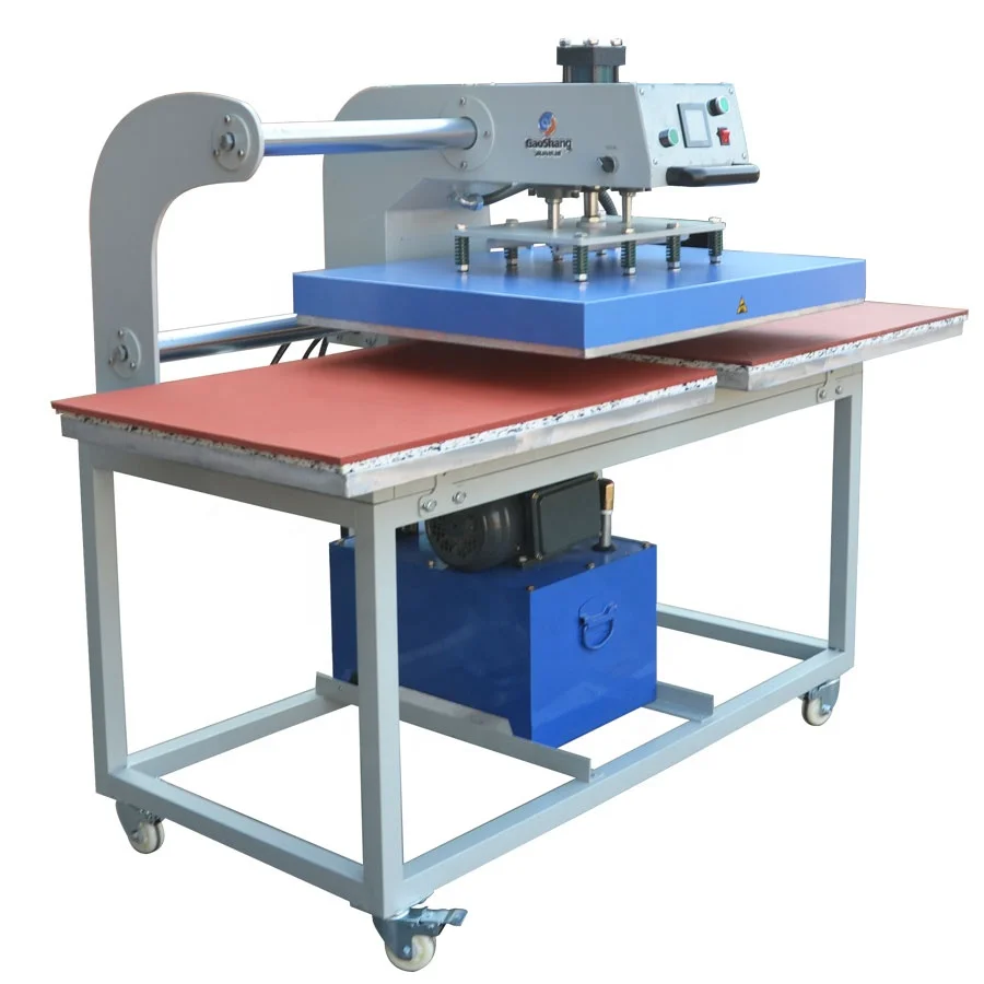 Factory Wholesale Heating Plate Movable Double Station Hydraulic Sublimation Heat Press Machine with Lowest Price 40*60 cm