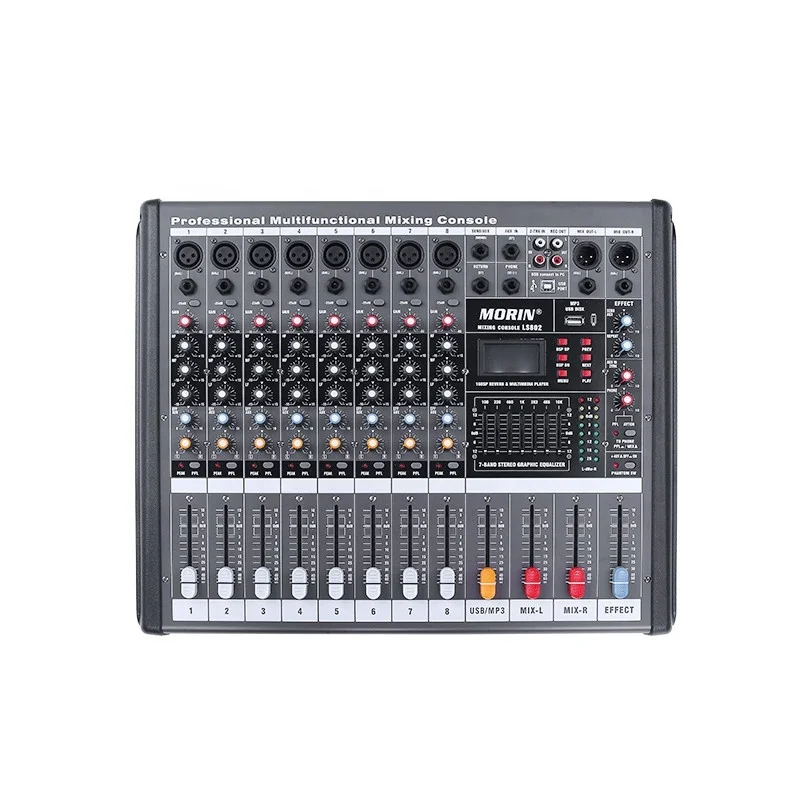 Used For Stage Performance Line Array Speakers 90V-270V 8-Channel Professional Mixing Console Professional Mixer