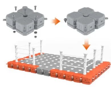 2023  hot sale   Grey Modular Floating Docks Marine Docks Boat Docks for Lakes for sale