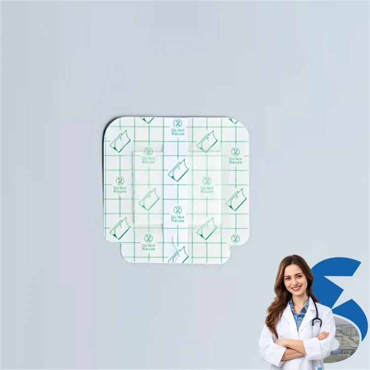 Различные характеристики мягкие силиконовые клейкие медицинские повязки для ухода за ожогами