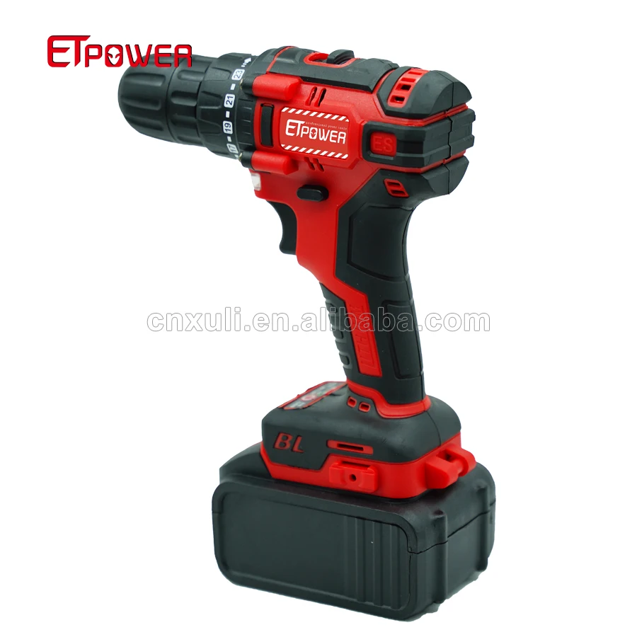 10mm 21v Brushless cordless drill driver with 2 batteries