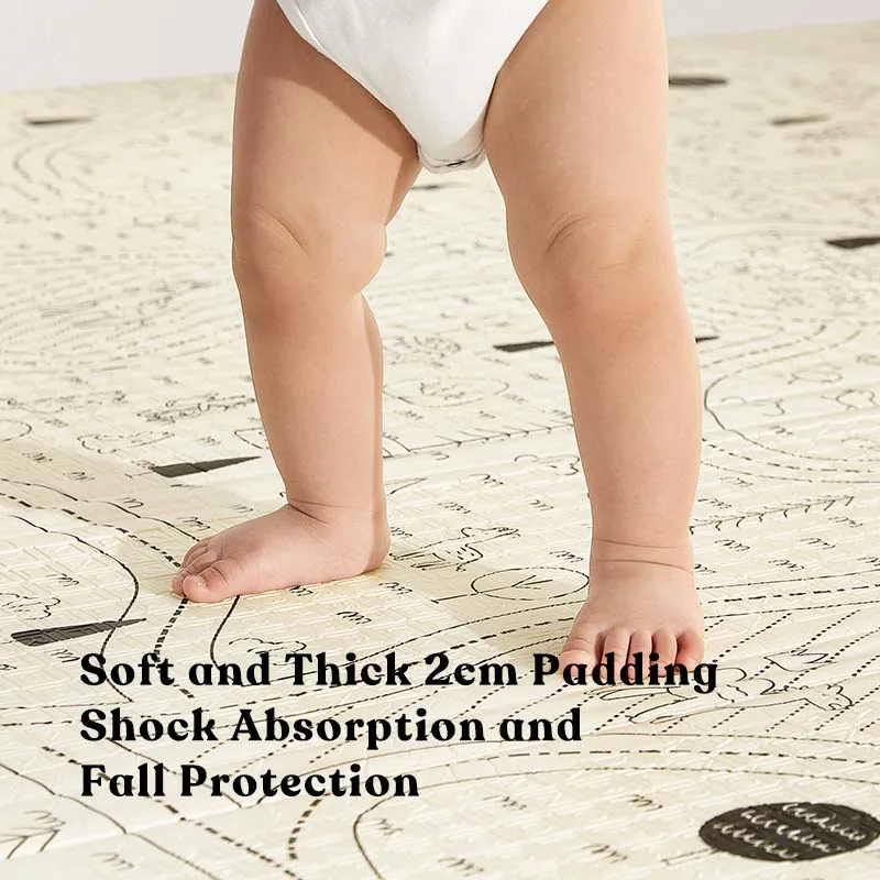 KUB Most Popular Foldable Waterproof Floor Playmat Eco-Friendly XPE Foam Folding Play Mat for Baby