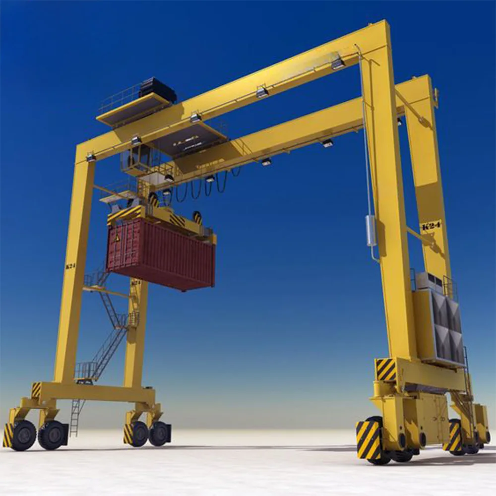 Factory Direct 35 Ton RTG Container Mobile Crane Competitive Price with Core Motor