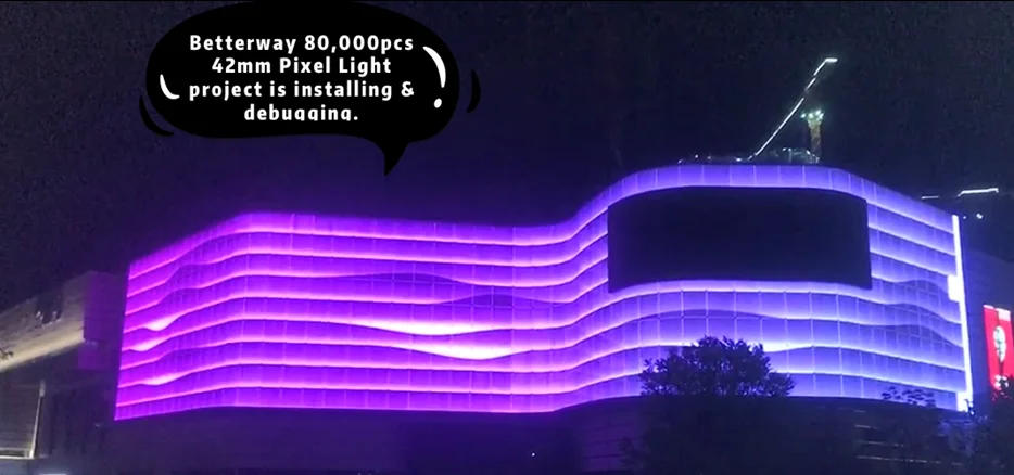 led point light 1.5W DMX RGBW DC24V IP68 full color pixel led lighting use in building new pixeldot