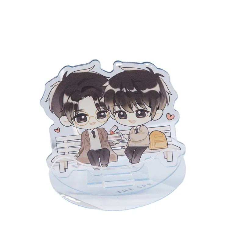 Paran Best Quality Epoxy Anime Acrylic Keychain Custom Pvc Transparent Rainbow Acrylic Charms Key Chain Custom Acrylic Keychain