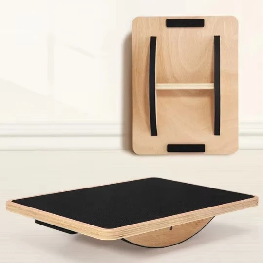 Custom Square Wooden Balance Board Fitness Balance Platform Trainer Non-slip Balance Board