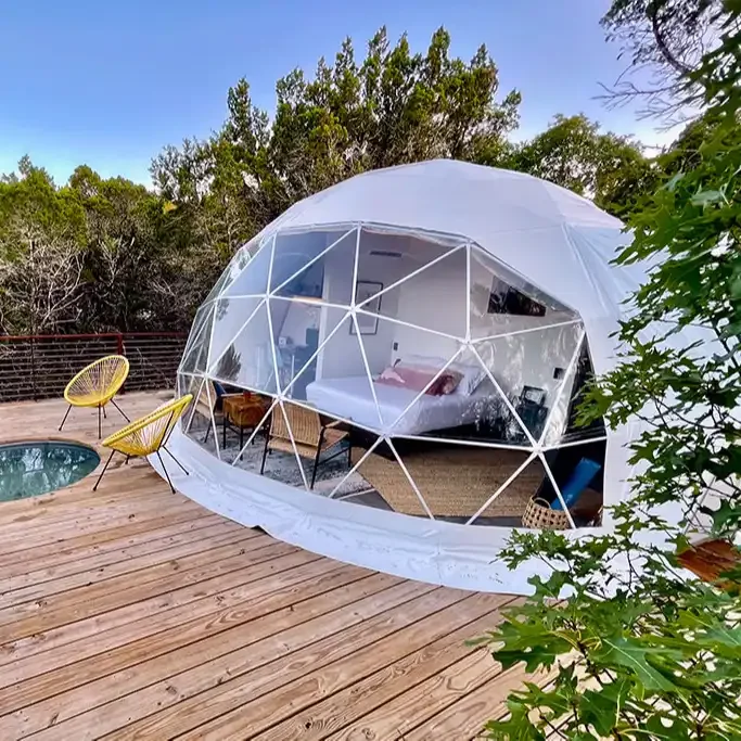 Customized Outdoor Glamping Windproof Camping  Dome Tent Factory Wholesale for Desert Igloo Dome Tent Trade Show Tents