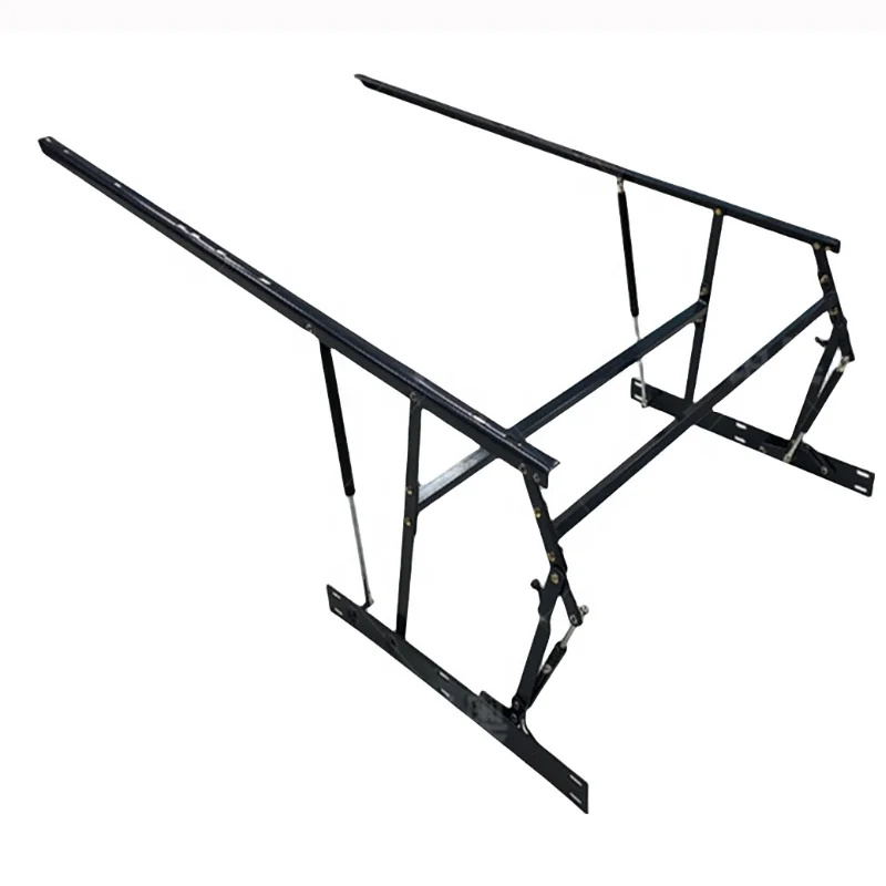 Lequan Hardware Mechanism Pneumatic Lift Up Hydraulic Strong Storage Bed Frame Hinge Bracket Bed Gas Spring Lifter