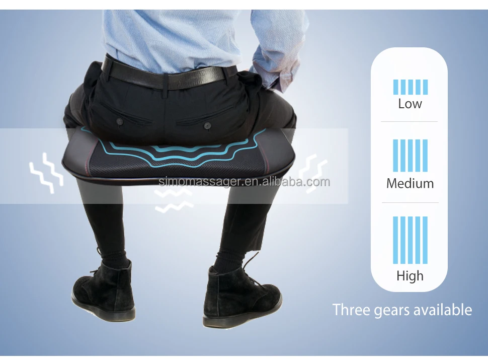 2024 New Product Back Massager Electric Heated Vibration Massage Chair Cushion