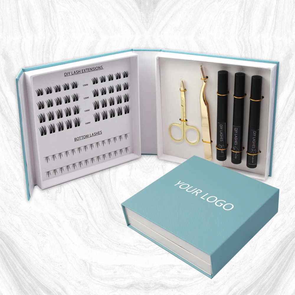 Manufacturers Super Hot DIY eyelash extension pre cut newest diy eyelash extension glue bonded diy