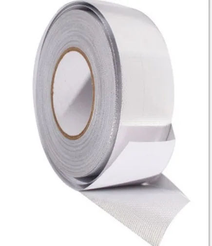 дешевая заводская цена 99,9% алюминий самоклеящаяся теплоотражающая холодная лента из стекловолокна из алюминиевой фольги