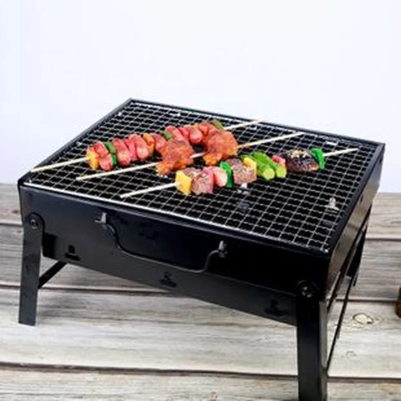 promotional stove charcoal grill BBQ mini barbecue griller portable suitcase bbq stoves  for outdoor hiking picnic camping stove