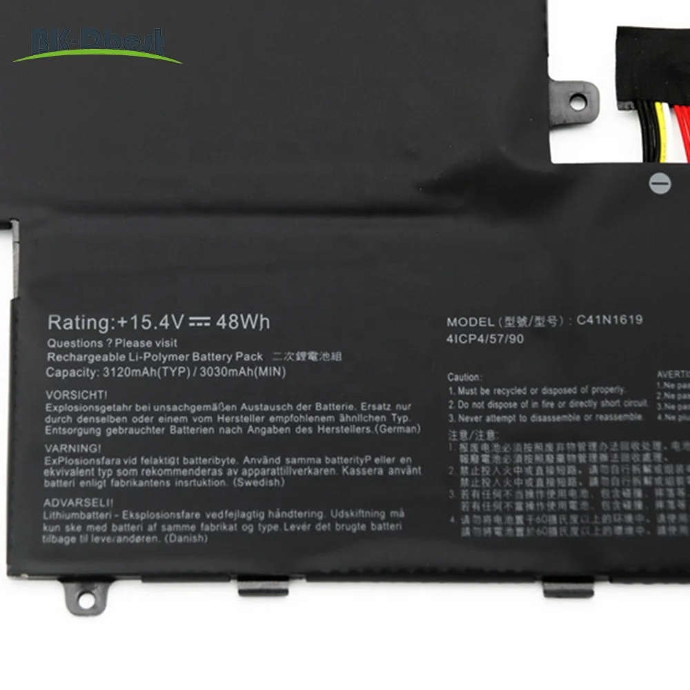 BK-Dbest New Original Factory Wholesales Replacement Battery C41N1619 For Asus B9440UA7500 B9440UA7200 B9440UA8550 C41N1619
