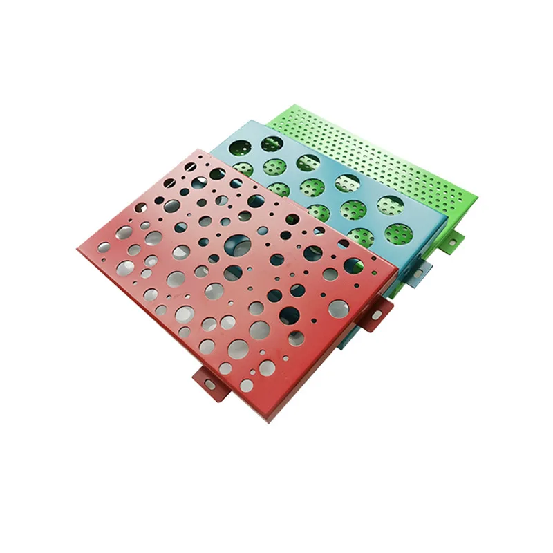 Special Shaped Aluminum Veneer Decorative Metal Panels Perforated Facade Panel Wall Decor Panel