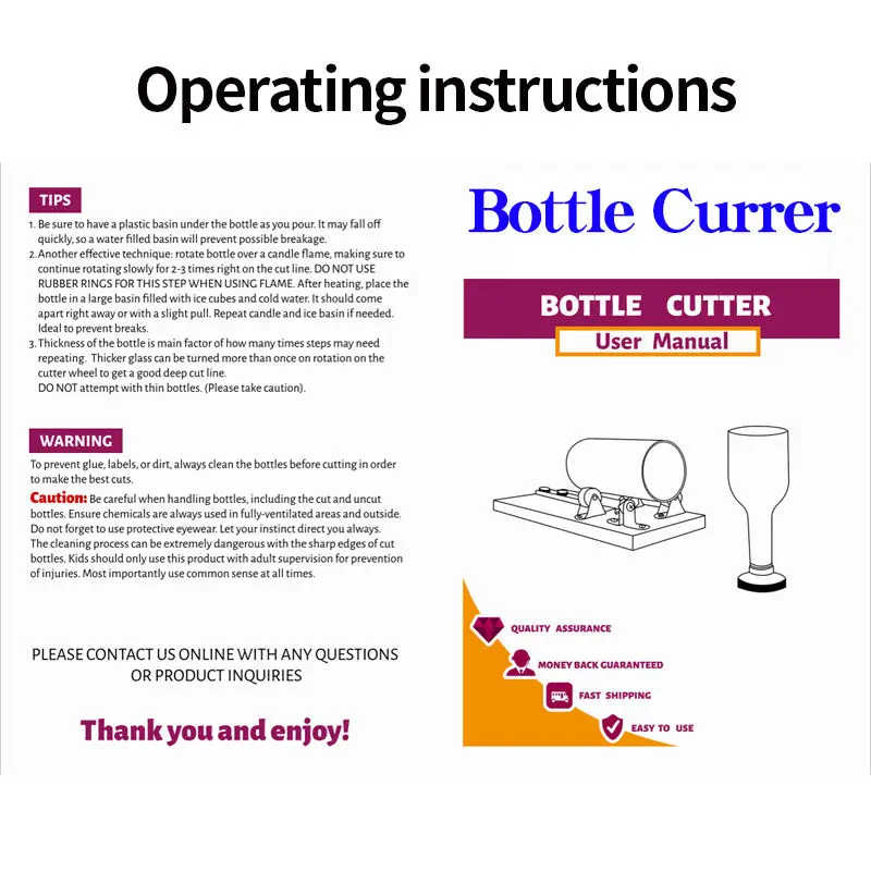 Bottle cutter glass cutter set glass bottle cutter DIY machine for cutting wine