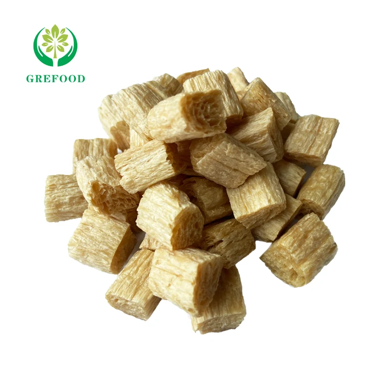 HALAL Bean Products 55% ~ 68% protein TVP chewy textured soy protein vegetarian food Non-GMO textured vegetable protein