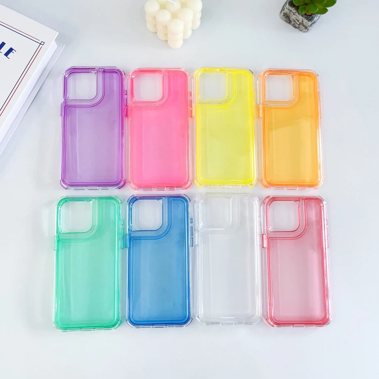 Anti-drop 360 Degree Protective TPU PC Clear Mobile Phone Cover For Tecno Spark Go 2024 20C 20