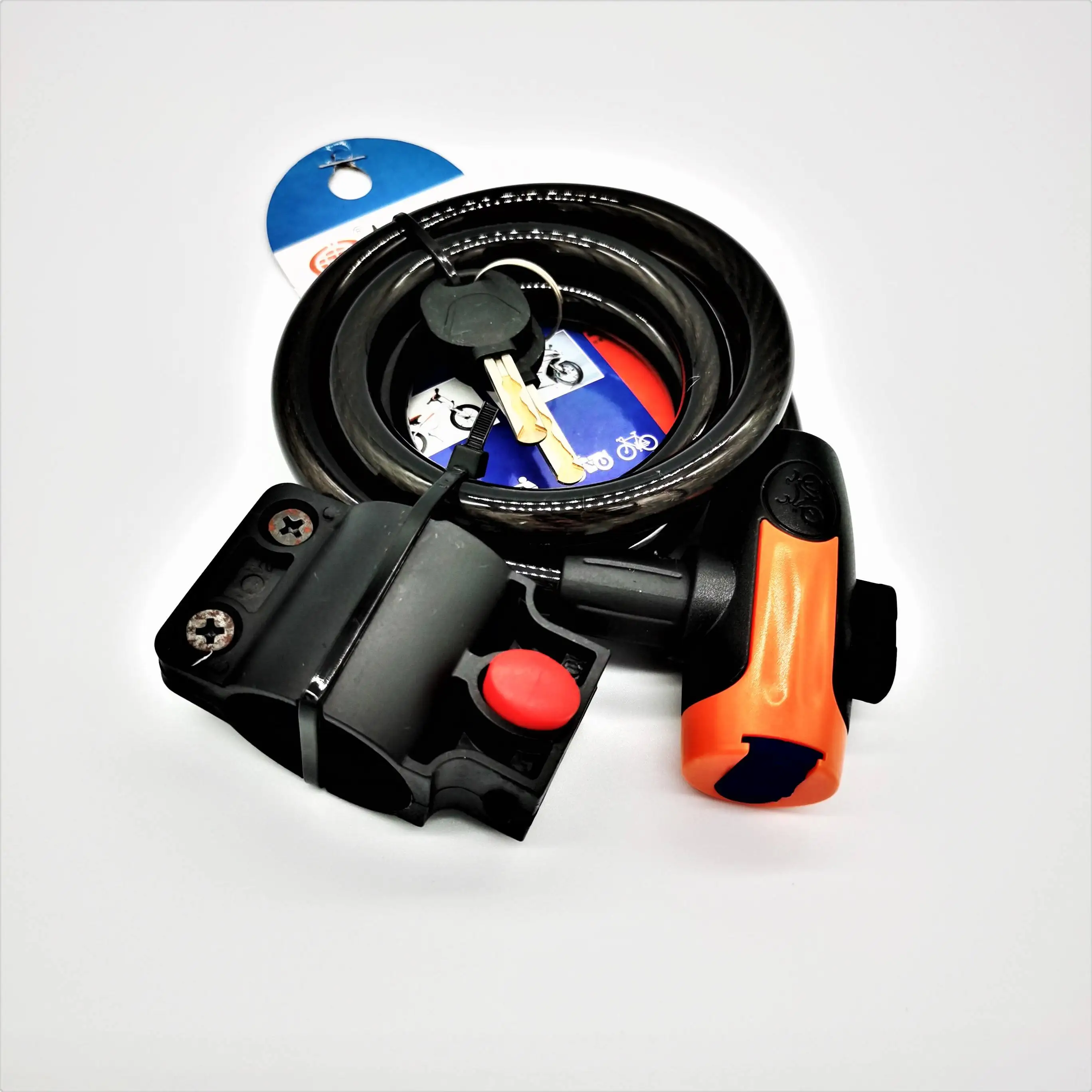 High Quality Cycling Accessories Against Theft  Bike Security Bicycle Stainless Key Steel Cable Lock