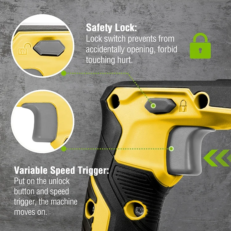 GreatStar Cordless Reciprocating Saw 20V 4.0Ah Battery 25MM Stroke Length Variable Speed saws with 4 Blades for Wood Metal