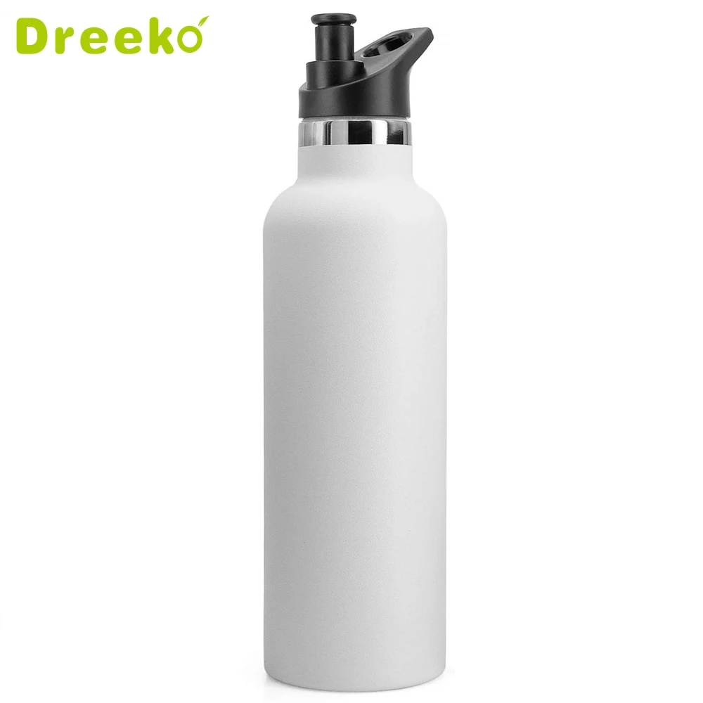 
Double Walled Vacuum Insulated Stainless Steel Water Bottle 750ml Outdoor sport bottle with Bite Valve lid 