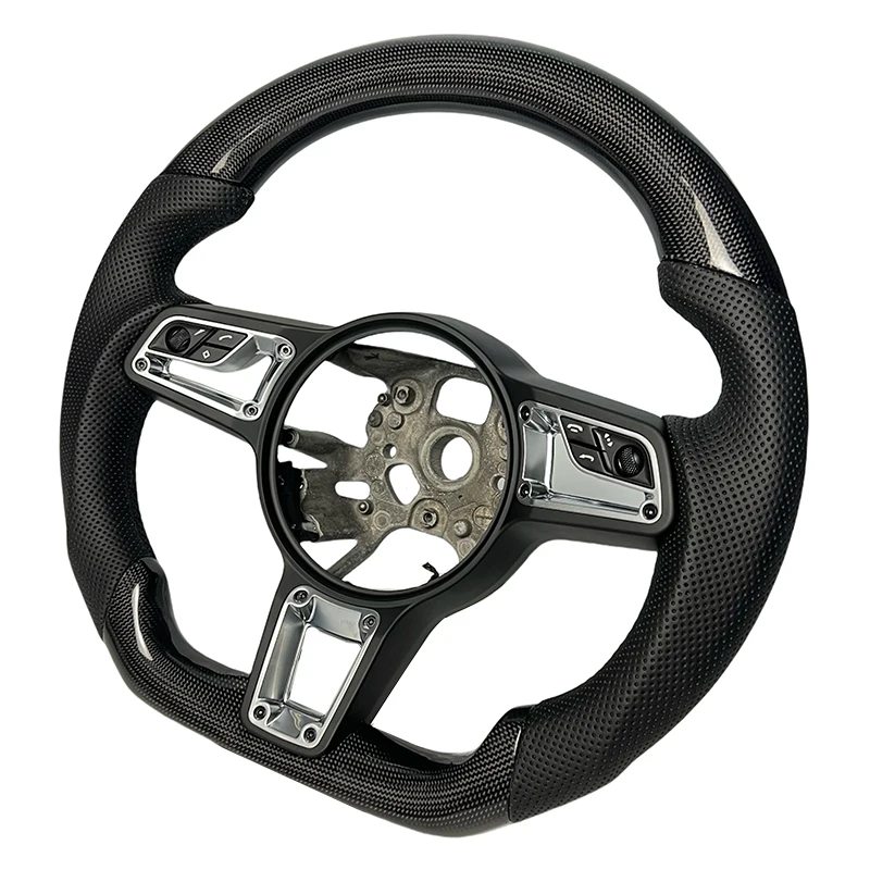 For Porsche Macan Panamera Cayenne Cayman Boxster 991 992 970 971 918 997 718 981 982 Modified carbon fiber steering wheel