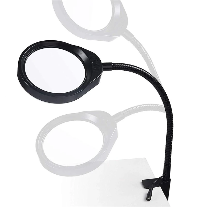High quality patented  PD-032A led illuminated desktop magnifying glass lamp for soldering