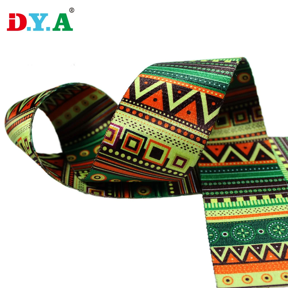 Custom Printed Nylon Polyester Webbing Belt for Luggage Strap